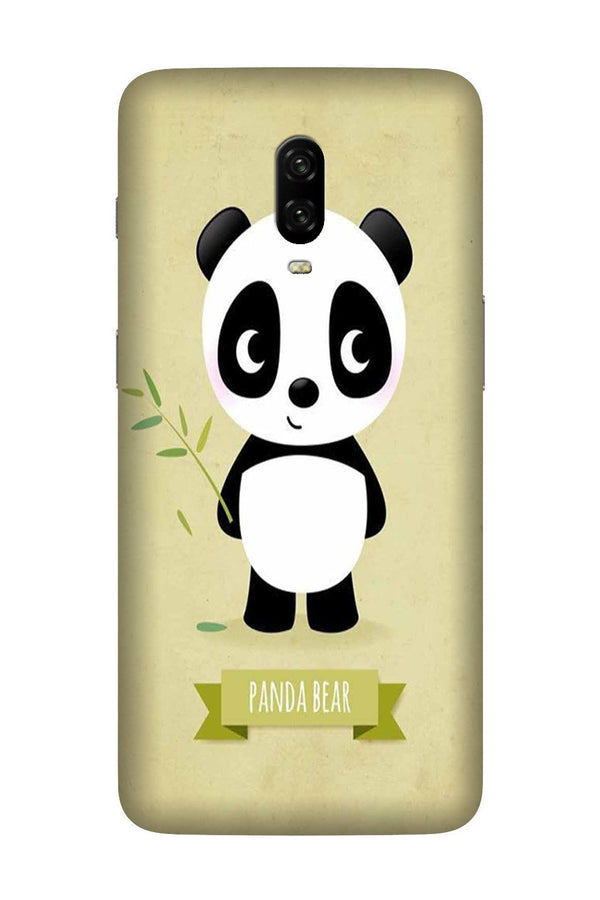 Panda Bear Mobile Back Case for OnePlus 7  (Design - 317)