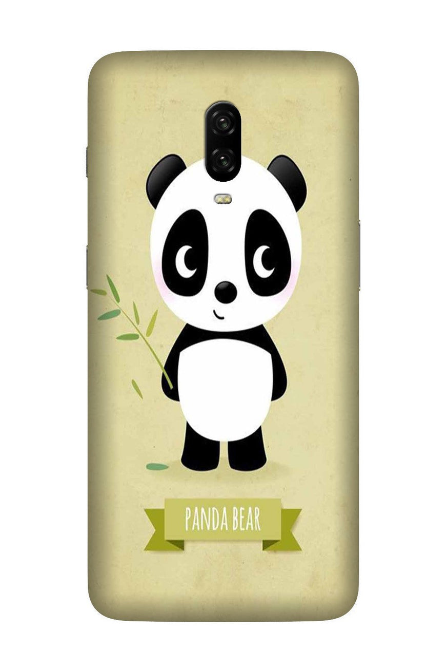 Panda Bear Mobile Back Case for OnePlus 7  (Design - 317)