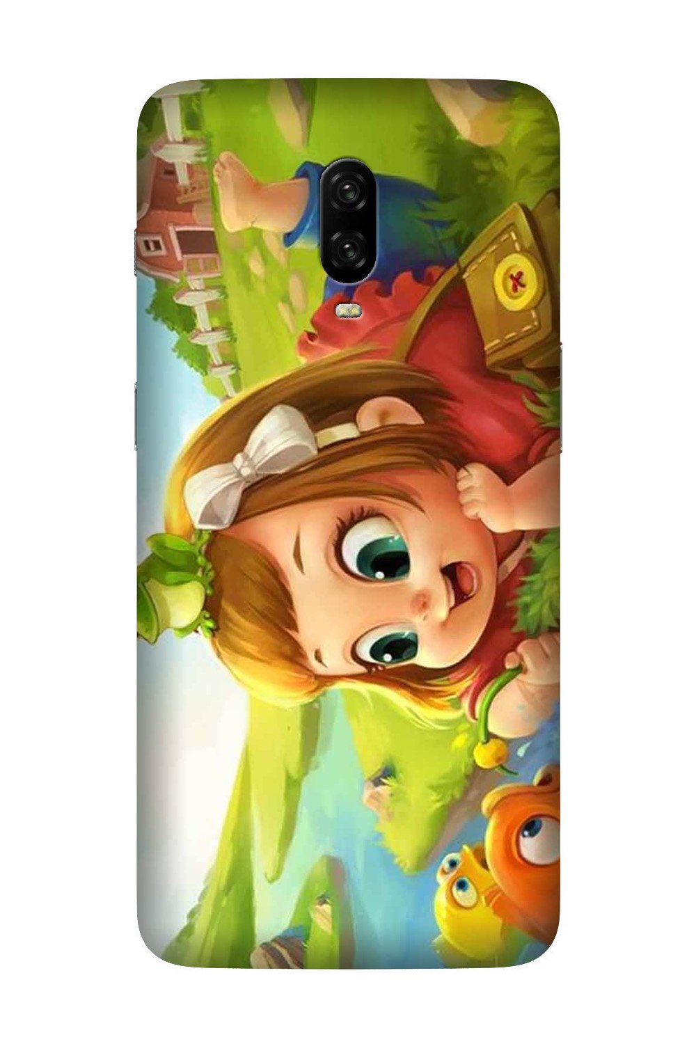 Baby Girl Mobile Back Case for OnePlus 6T(Design - 339)
