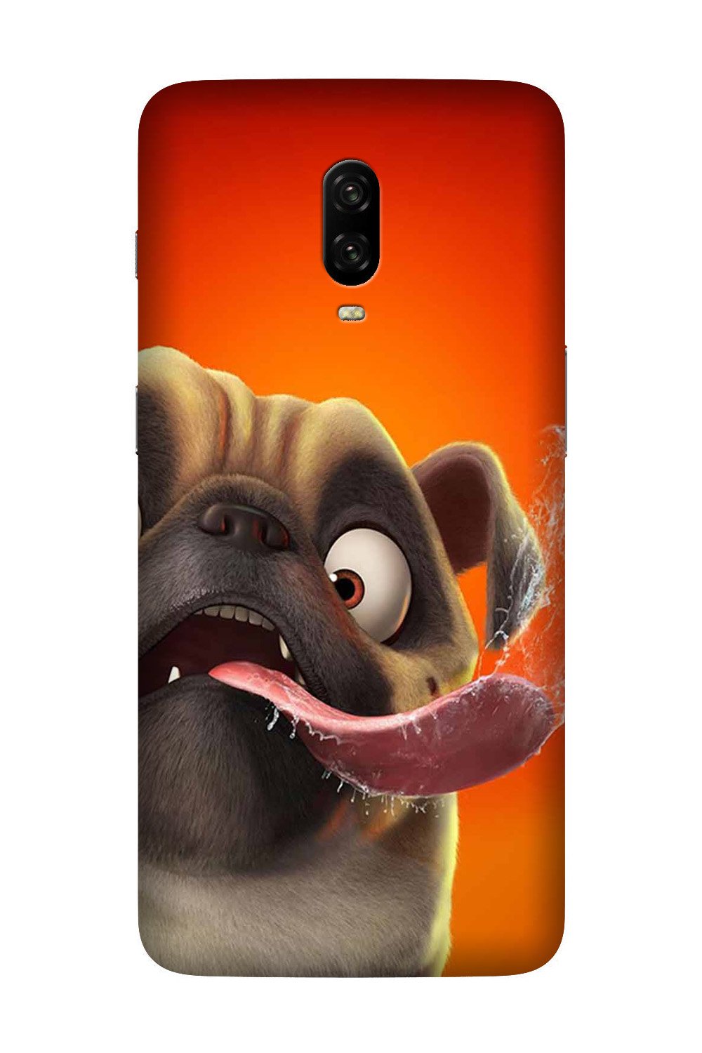 Dog Mobile Back Case for OnePlus 6T  (Design - 343)
