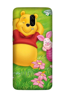 Winnie The Pooh Mobile Back Case for OnePlus 7  (Design - 348)