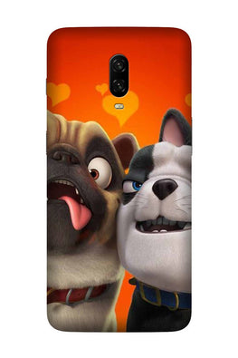Dog Puppy Mobile Back Case for OnePlus 6T(Design - 350)