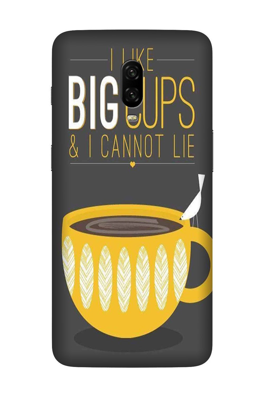 Big Cups Coffee Mobile Back Case for OnePlus 6T(Design - 352)