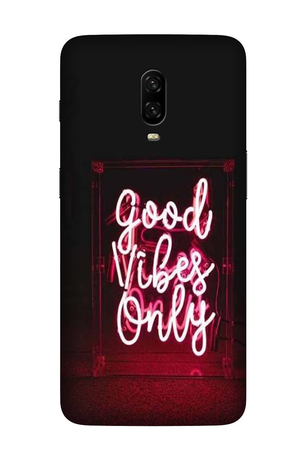 Good Vibes Only Mobile Back Case for OnePlus 6T(Design - 354)