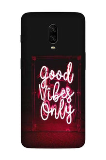 Good Vibes Only Mobile Back Case for OnePlus 7  (Design - 354)