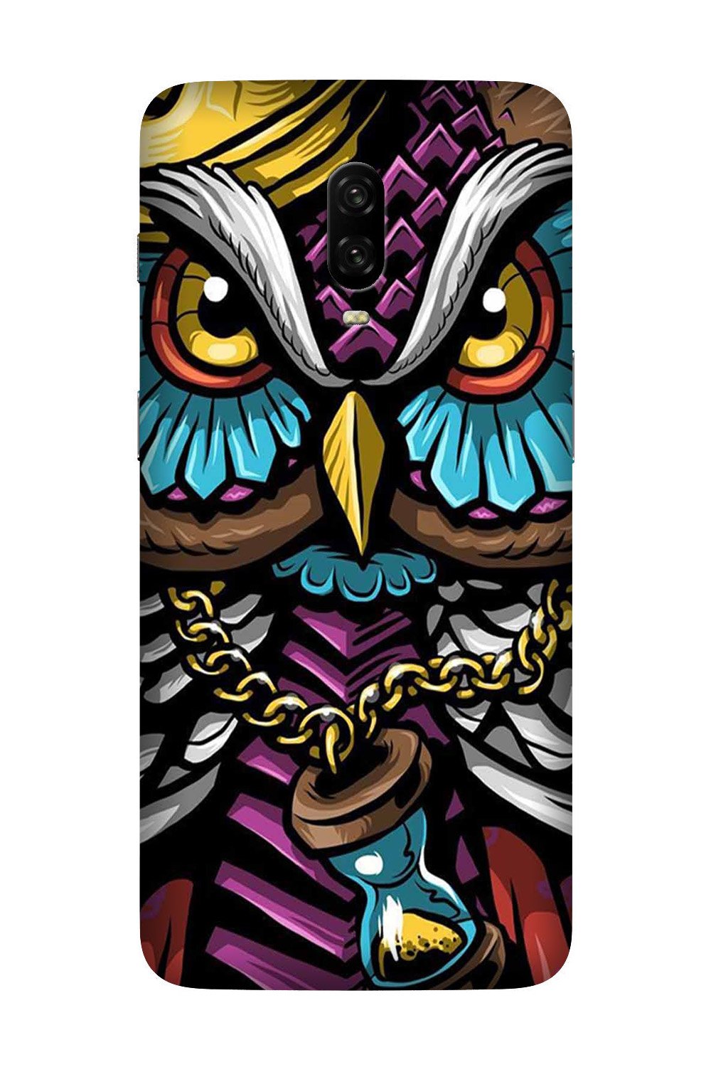 Owl Mobile Back Case for OnePlus 6T  (Design - 359)