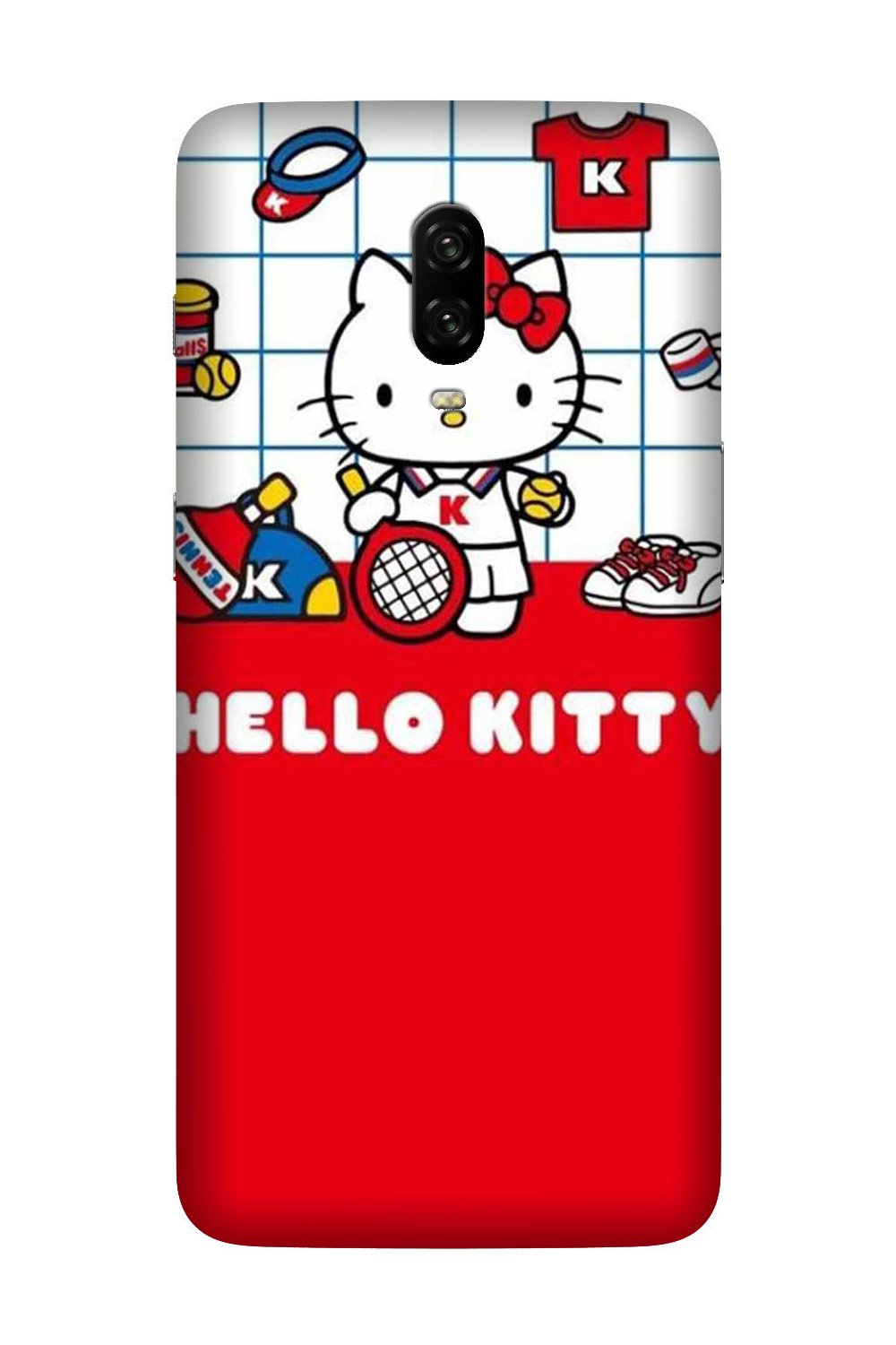 Hello Kitty Mobile Back Case for OnePlus 6T  (Design - 363)