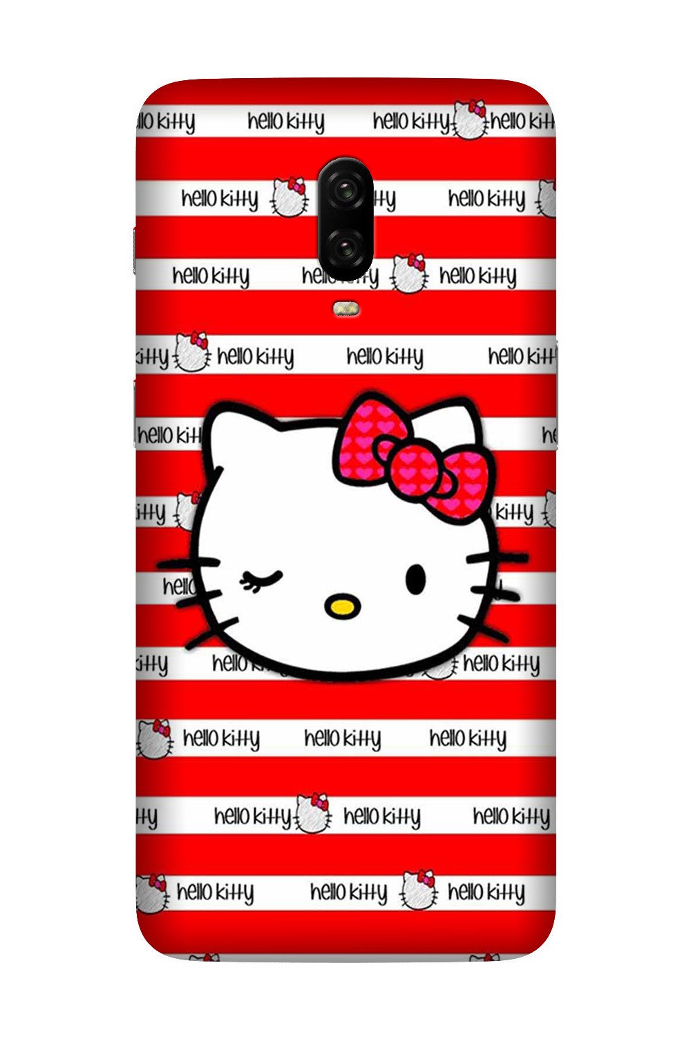 Hello Kitty Mobile Back Case for OnePlus 6T(Design - 364)