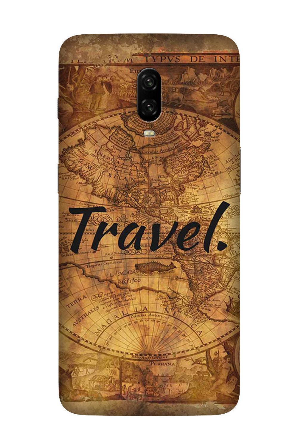 Travel Mobile Back Case for OnePlus 6T  (Design - 375)
