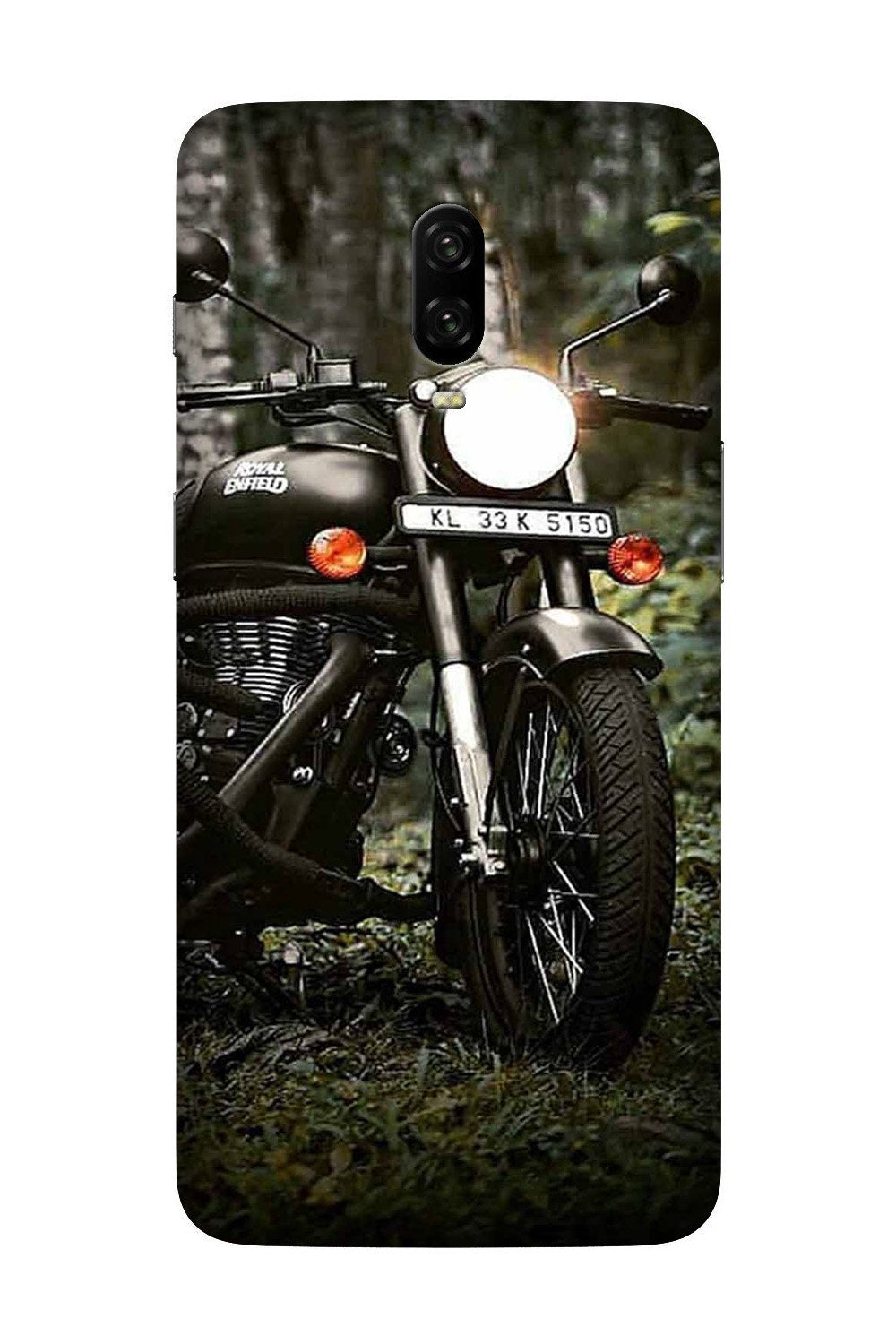 Royal Enfield Mobile Back Case for OnePlus 6T  (Design - 384)