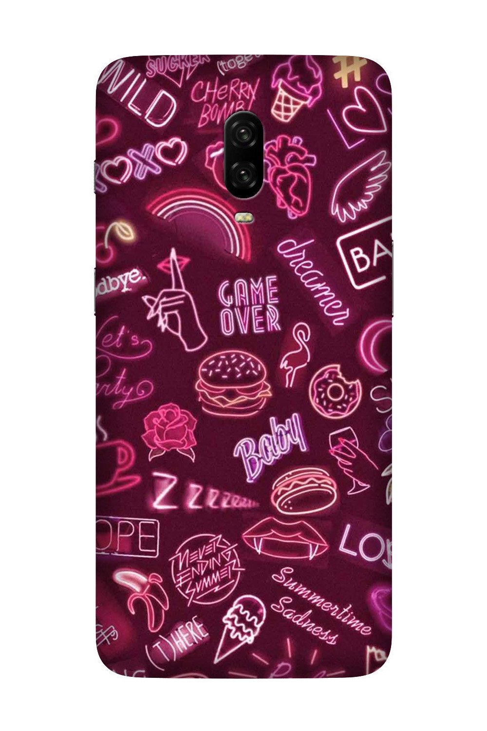 Party Theme Mobile Back Case for OnePlus 6T(Design - 392)