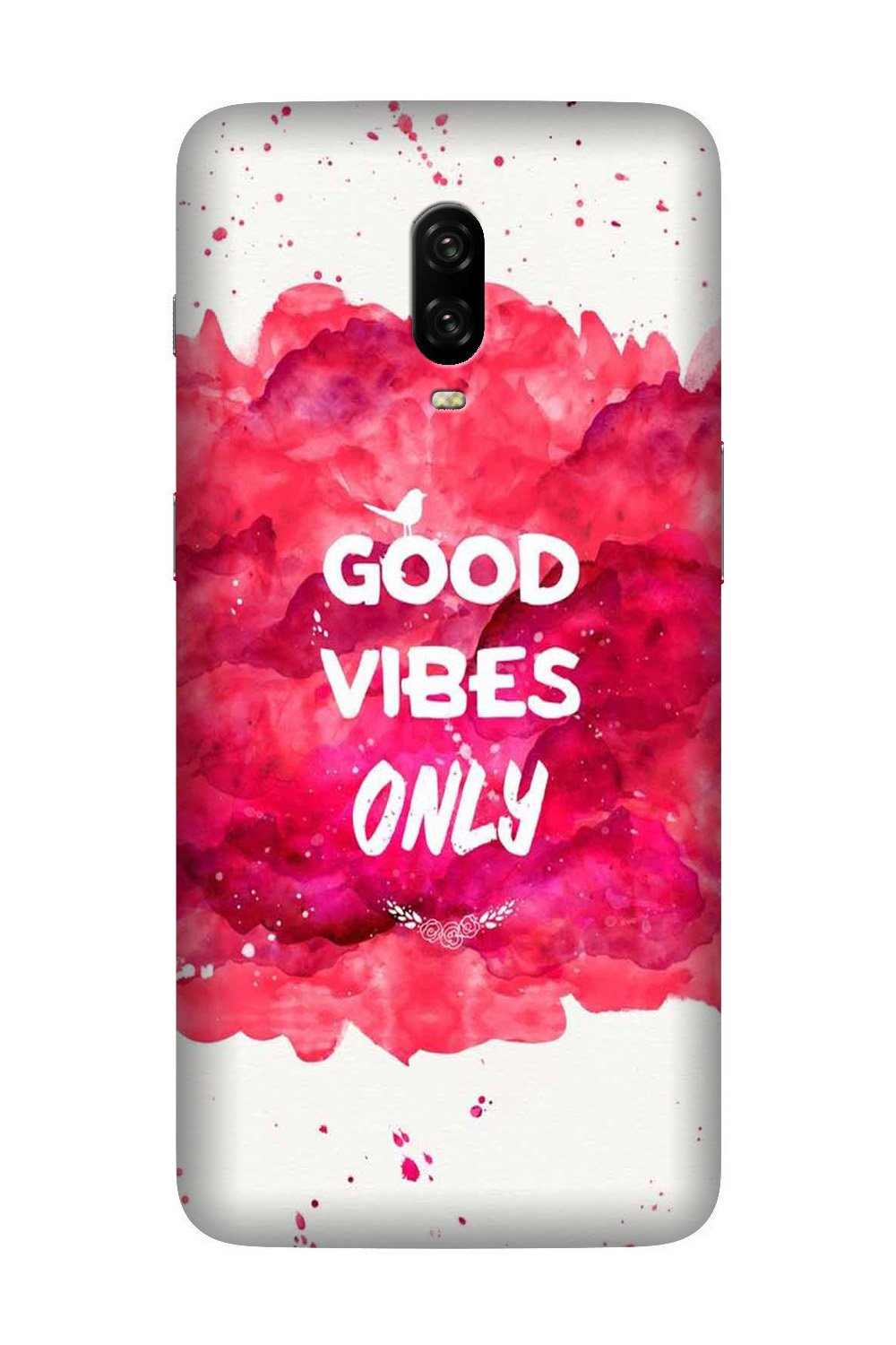 Good Vibes Only Mobile Back Case for OnePlus 6T  (Design - 393)
