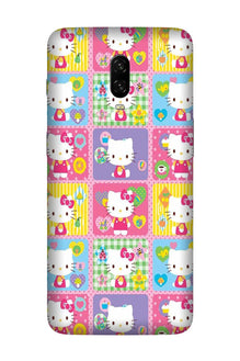 Kitty Mobile Back Case for OnePlus 6T  (Design - 400)