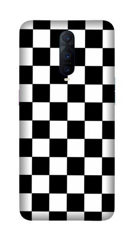 Black White Boxes Mobile Back Case for OnePlus 7 Pro (Design - 372)