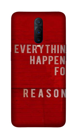 Everything Happens Reason Mobile Back Case for OnePlus 7 Pro (Design - 378)