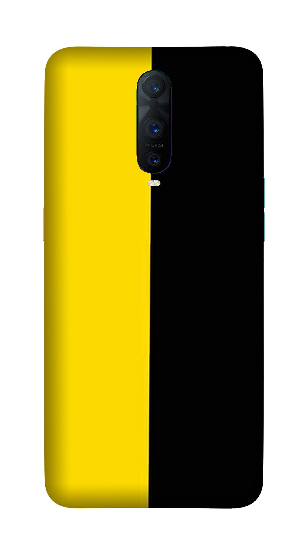 Black Yellow Pattern Mobile Back Case for OnePlus 7 Pro (Design - 397)