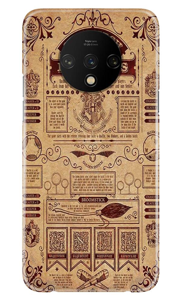 Hogwarts Mobile Back Case for OnePlus 7T  (Design - 304)