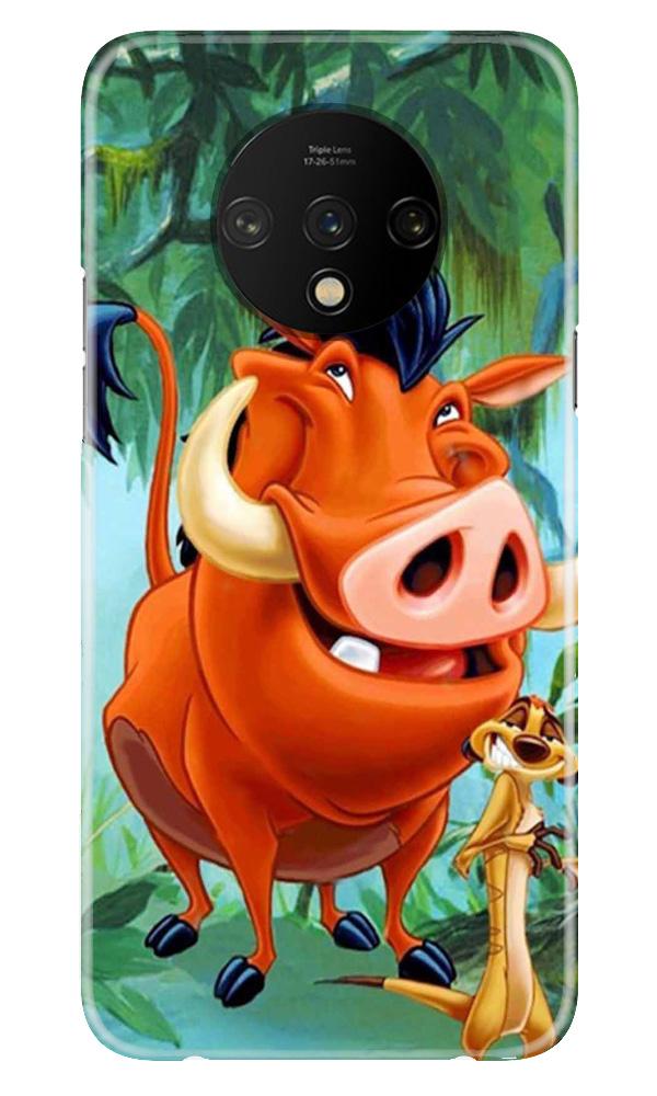 Timon and Pumbaa Mobile Back Case for OnePlus 7T  (Design - 305)