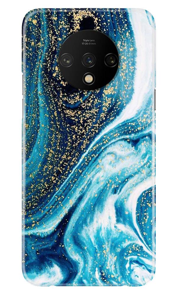 Marble Texture Mobile Back Case for OnePlus 7T  (Design - 308)