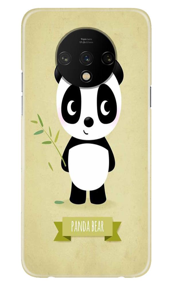 Panda Bear Mobile Back Case for OnePlus 7T  (Design - 317)