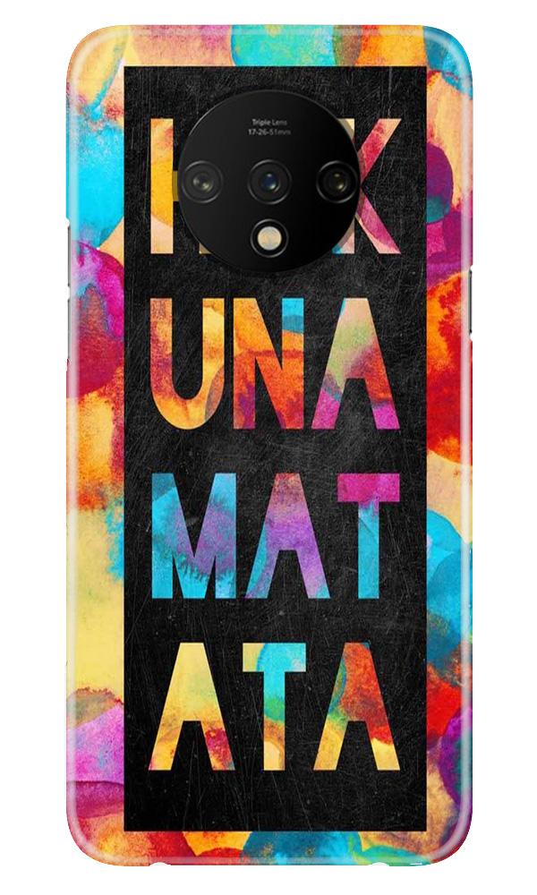 Hakuna Matata Mobile Back Case for OnePlus 7T  (Design - 323)