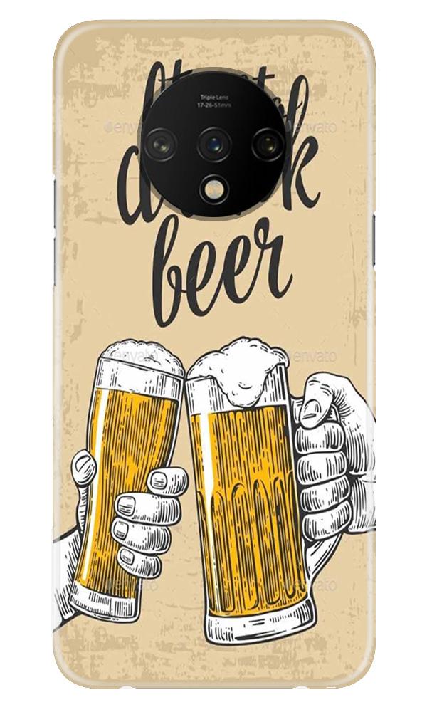 Drink Beer Mobile Back Case for OnePlus 7T(Design - 328)