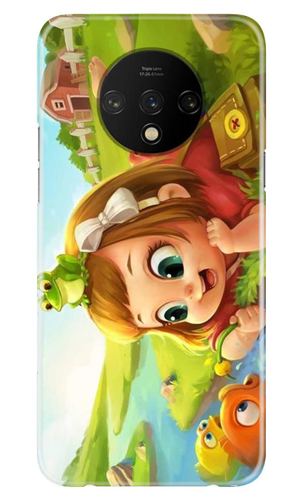 Baby Girl Mobile Back Case for OnePlus 7T  (Design - 339)