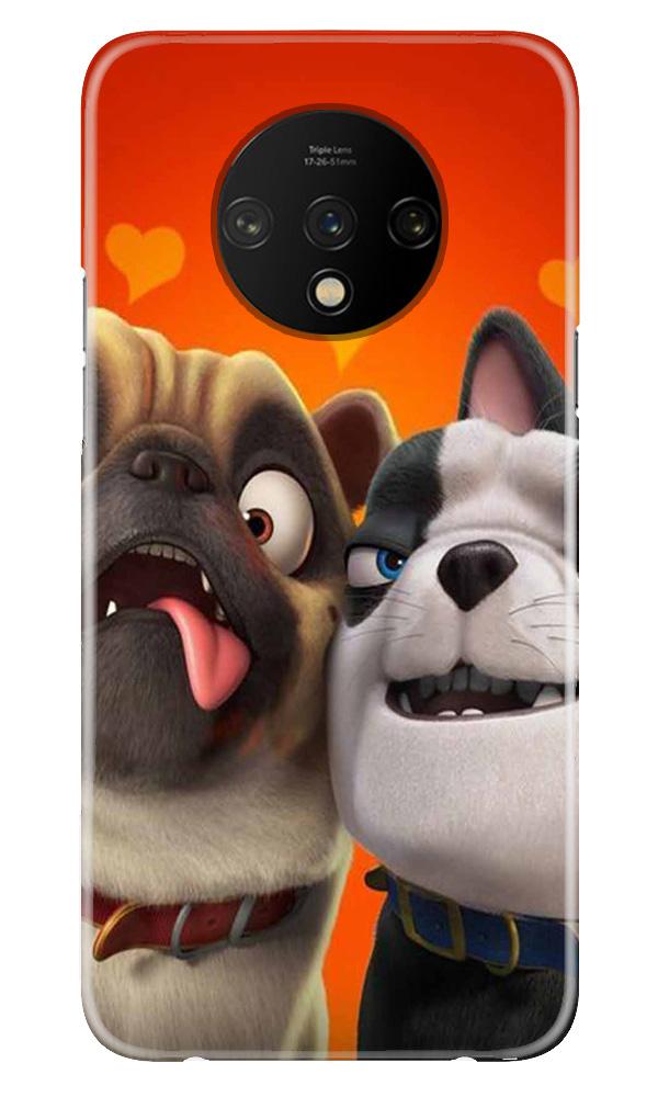 Dog Puppy Mobile Back Case for OnePlus 7T  (Design - 350)