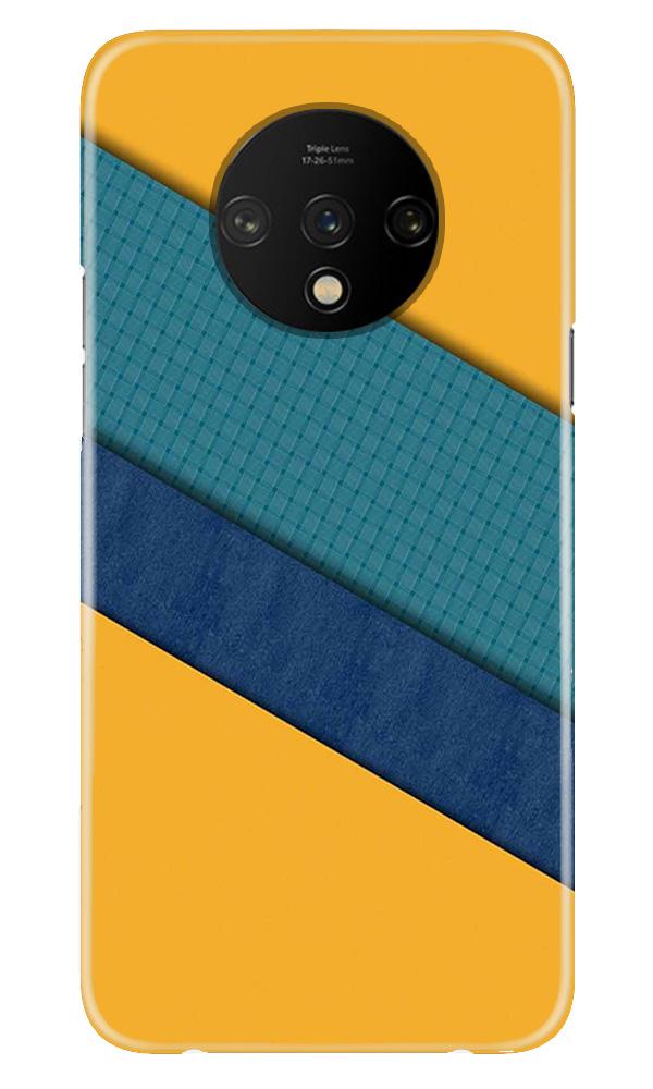 Diagonal Pattern Mobile Back Case for OnePlus 7T  (Design - 370)