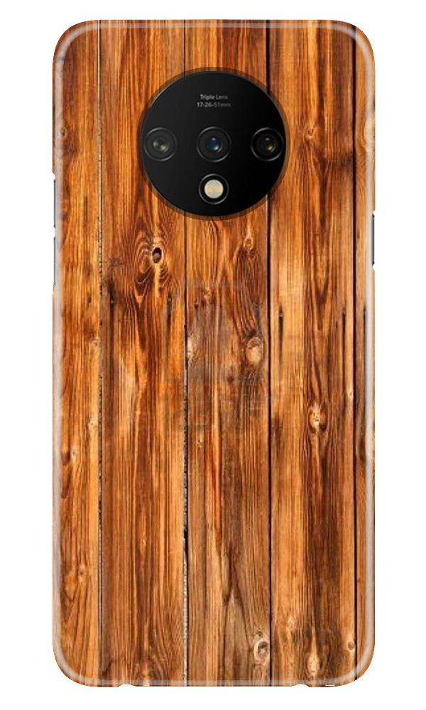 Wooden Texture Mobile Back Case for OnePlus 7T  (Design - 376)
