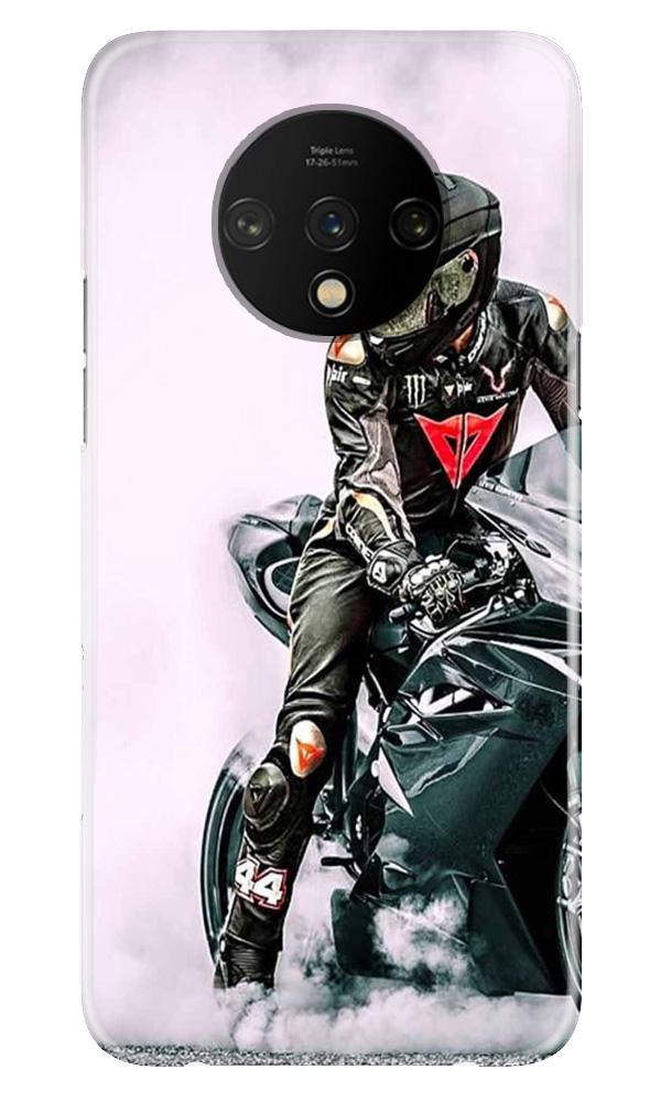 Biker Mobile Back Case for OnePlus 7T  (Design - 383)