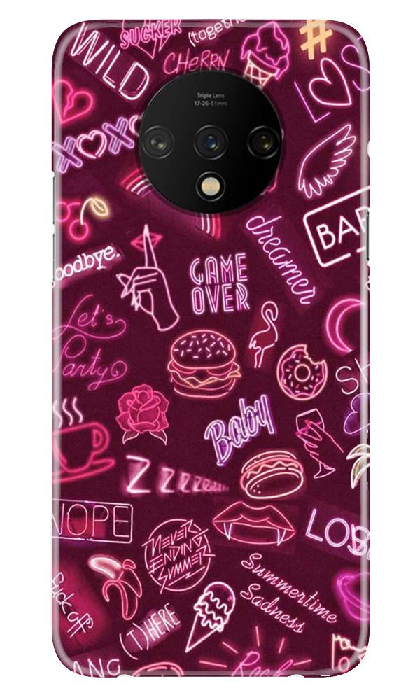 Party Theme Mobile Back Case for OnePlus 7T(Design - 392)