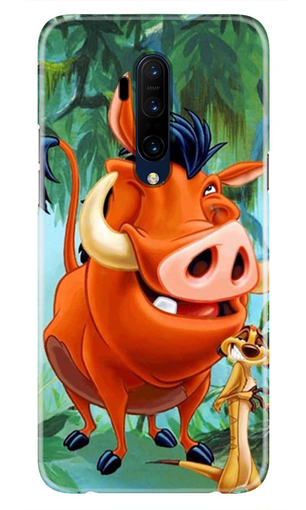 Timon and Pumbaa Mobile Back Case for OnePlus 7T Pro(Design - 305)
