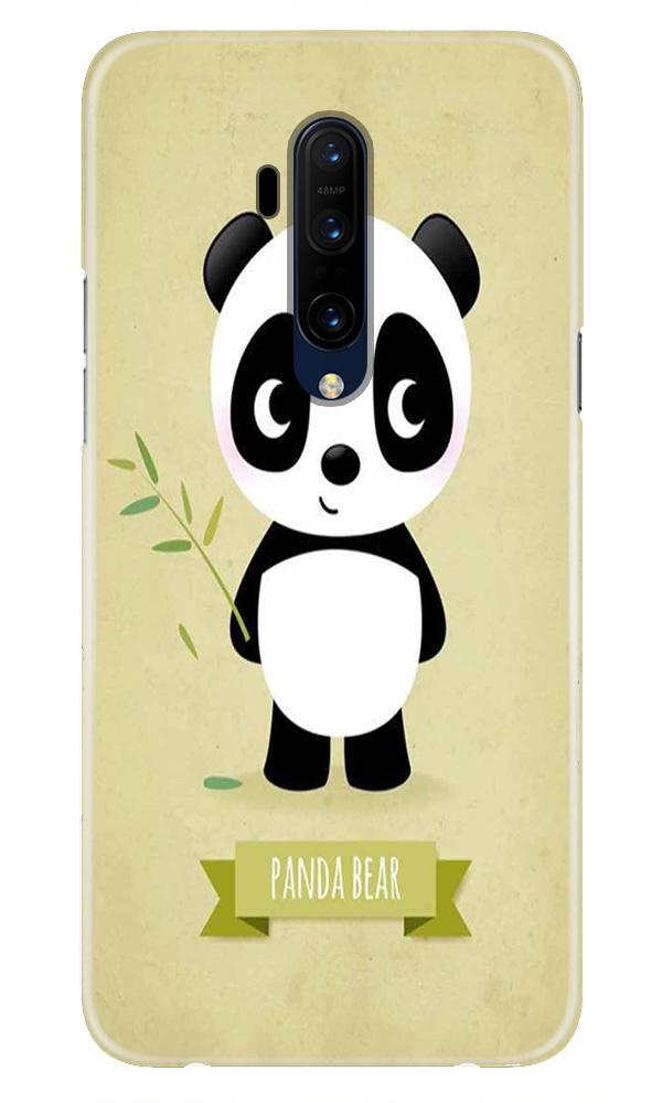 Panda Bear Mobile Back Case for OnePlus 7T Pro  (Design - 317)