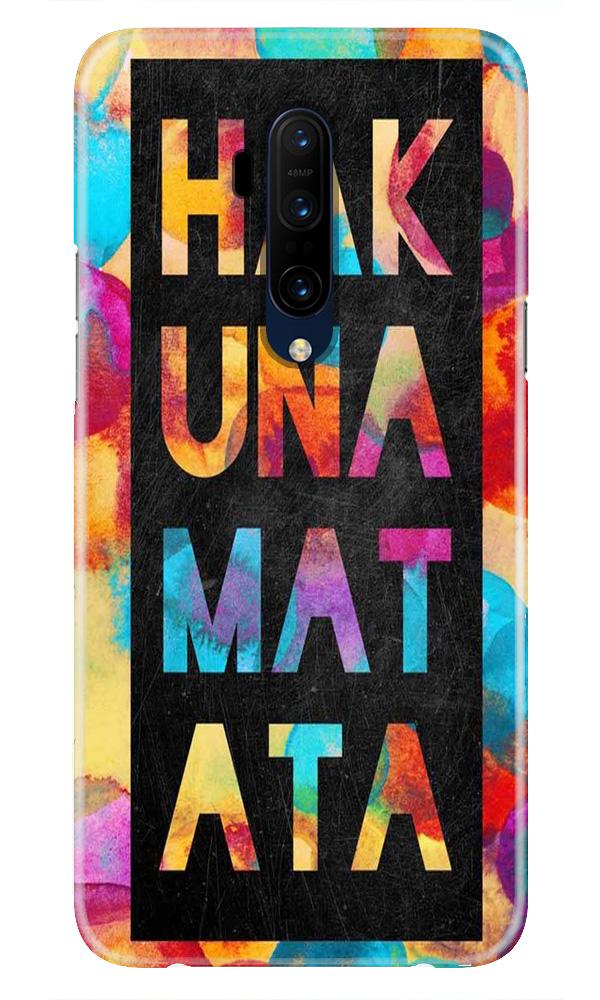 Hakuna Matata Mobile Back Case for OnePlus 7T Pro  (Design - 323)