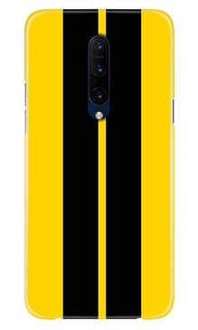 Black Yellow Pattern Mobile Back Case for OnePlus 7T Pro  (Design - 377)