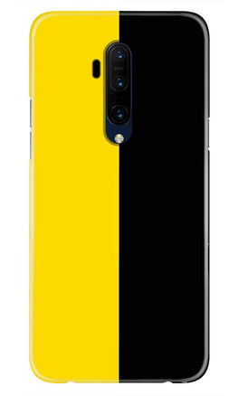 Black Yellow Pattern Mobile Back Case for OnePlus 7T Pro  (Design - 397)