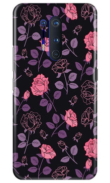 Rose Pattern Mobile Back Case for OnePlus 8 Pro (Design - 2)