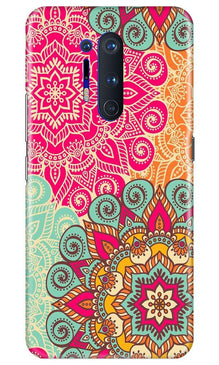 Rangoli art Mobile Back Case for OnePlus 8 Pro (Design - 6)