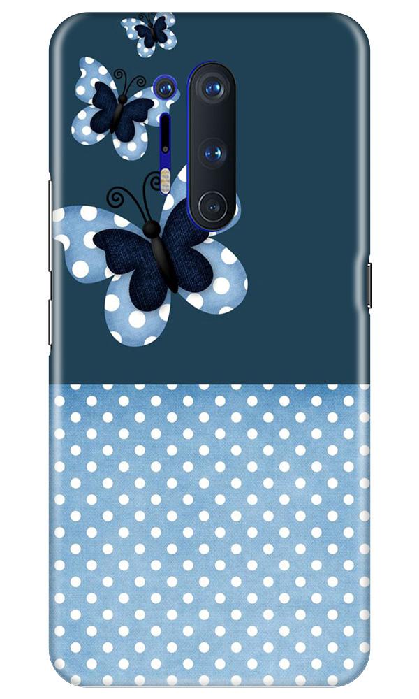 White dots Butterfly Case for OnePlus 8 Pro