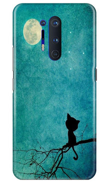 Moon cat Mobile Back Case for OnePlus 8 Pro (Design - 70)
