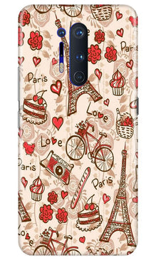 Love Paris Mobile Back Case for OnePlus 8 Pro  (Design - 103)