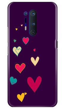 Purple Background Mobile Back Case for OnePlus 8 Pro  (Design - 107)