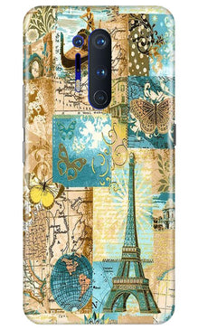 Travel Eiffel Tower Mobile Back Case for OnePlus 8 Pro (Design - 206)