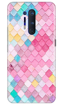 Pink Pattern Mobile Back Case for OnePlus 8 Pro (Design - 215)