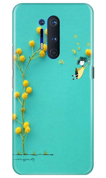 Flowers Girl Mobile Back Case for OnePlus 8 Pro (Design - 216)