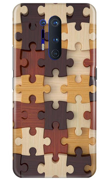 Puzzle Pattern Mobile Back Case for OnePlus 8 Pro (Design - 217)