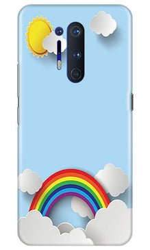 Rainbow Mobile Back Case for OnePlus 8 Pro (Design - 225)