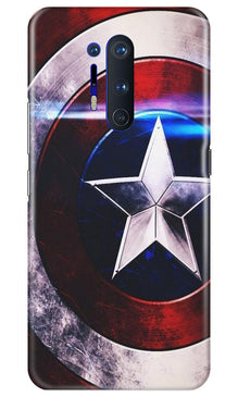 Captain America Shield Mobile Back Case for OnePlus 8 Pro (Design - 250)