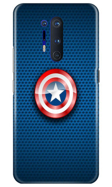Captain America Shield Mobile Back Case for OnePlus 8 Pro (Design - 253)